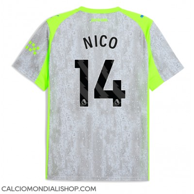 Maglie da calcio Manchester City Nico Gonzalez #14 Terza Maglia 2025-26 Manica Corta Maglie da calcio Manchester City Nico Gonzalez #14 Terza Maglia 2025-26 Manica Corta